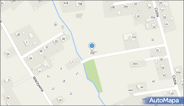 Czudec, Cicha, 32g, mapa Czudec