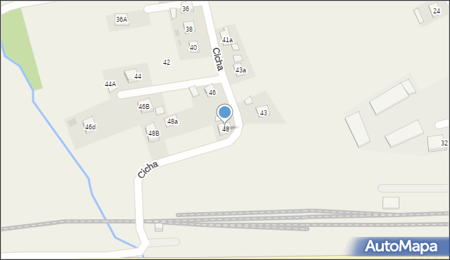 Czudec, Cicha, 48, mapa Czudec