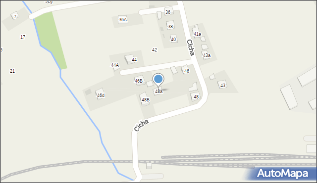 Czudec, Cicha, 48a, mapa Czudec