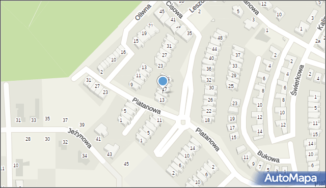 Dąbrówka, Cisowa, 15, mapa Dąbrówka