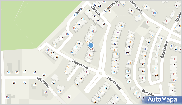 Dąbrówka, Cisowa, 19, mapa Dąbrówka