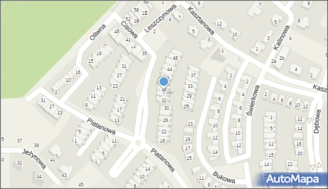 Dąbrówka, Cisowa, 34, mapa Dąbrówka