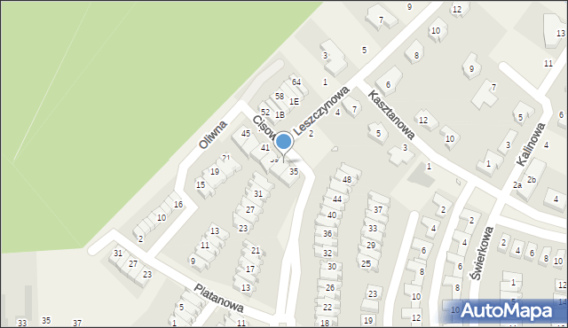 Dąbrówka, Cisowa, 37, mapa Dąbrówka