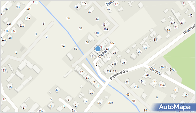 Daszewice, Cicha, 4, mapa Daszewice