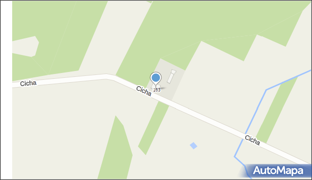 Dębinki, Cicha, 163, mapa Dębinki