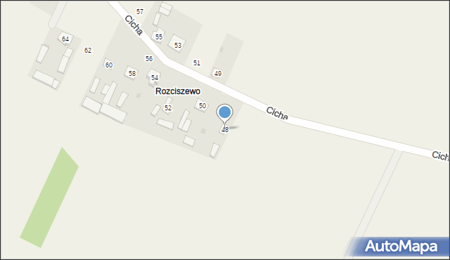 Dębinki, Cicha, 48, mapa Dębinki