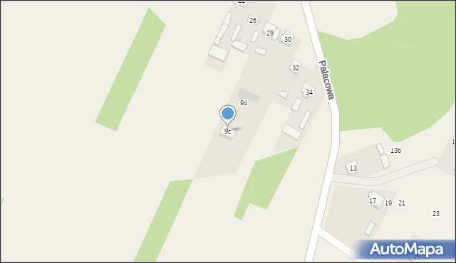 Dębinki, Cicha, 9c, mapa Dębinki