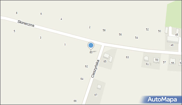 Dębowiec, Cieszyńska, 60, mapa Dębowiec