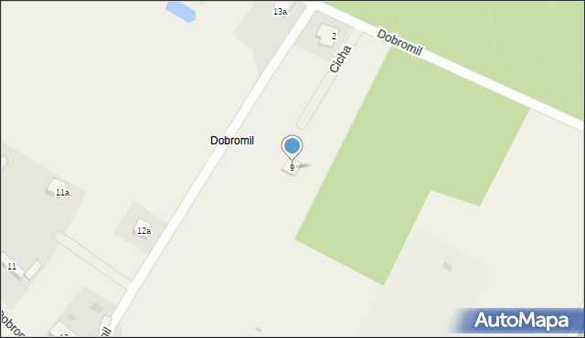 Dobromil, Cicha, 9, mapa Dobromil