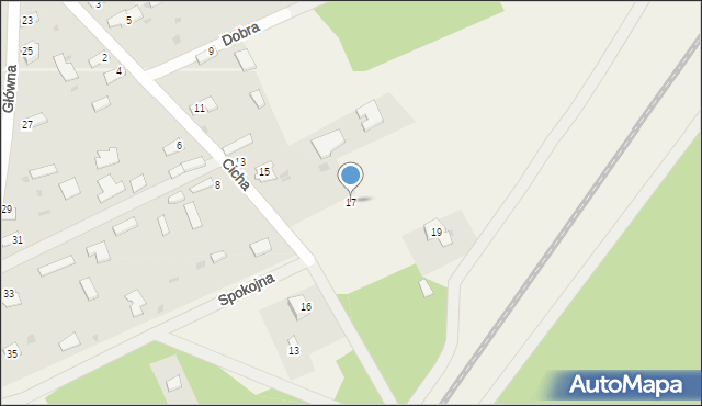 Dobrowoda, Cicha, 17, mapa Dobrowoda