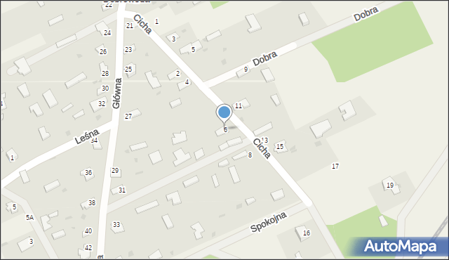 Dobrowoda, Cicha, 6, mapa Dobrowoda