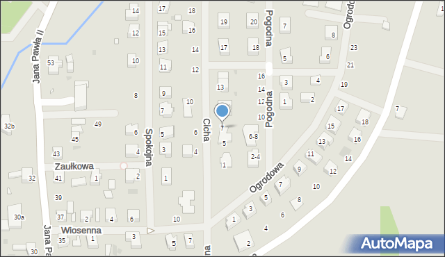 Dobrzany, Cicha, 7, mapa Dobrzany