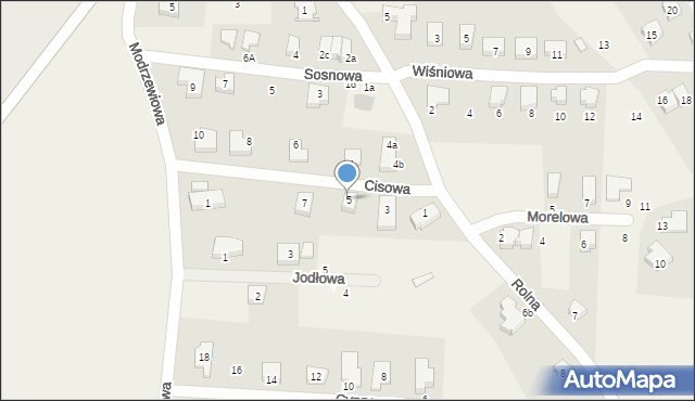 Dobrzykowice, Cisowa, 5, mapa Dobrzykowice