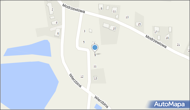 Drogomyśl, Cisowa, 9, mapa Drogomyśl
