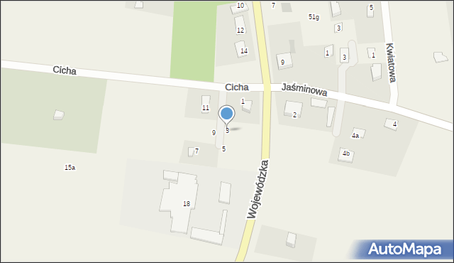 Duninowo, Cicha, 3, mapa Duninowo