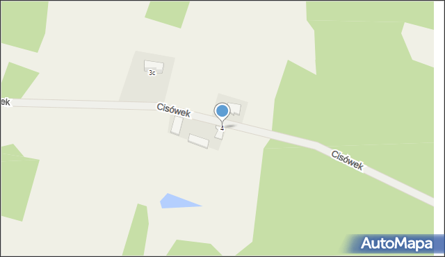 Dzierwany, Cisówek, 4, mapa Dzierwany