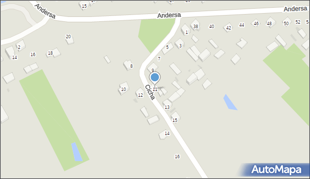 Garwolin, Cicha, 11, mapa Garwolin