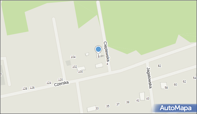 Gdańsk, Cieplewska, 3, mapa Gdańska