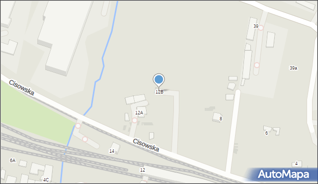 Gdynia, Cisowska, 12B, mapa Gdyni
