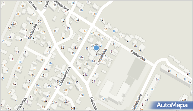 Gdynia, Ciesielska, 6, mapa Gdyni