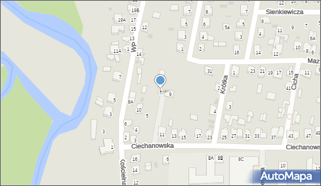 Glinojeck, Ciechanowska, 7, mapa Glinojeck