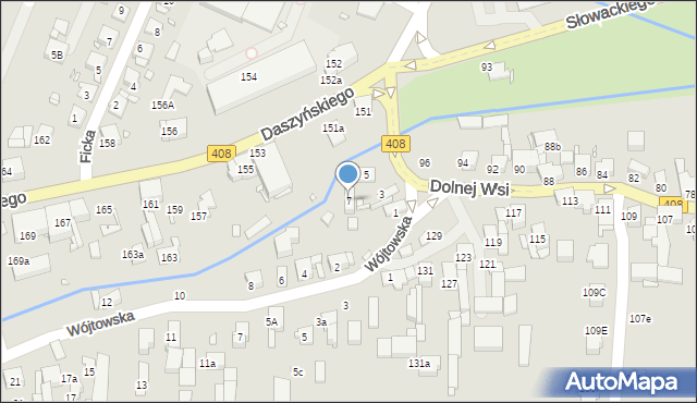 Gliwice, Ciupków, 7, mapa Gliwic