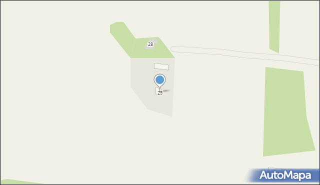 Głosków, Cicha, 25, mapa Głosków