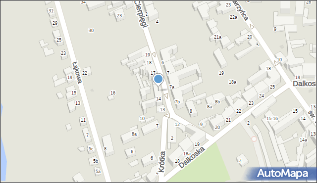 Gniezno, Cierpięgi, 14/15, mapa Gniezna