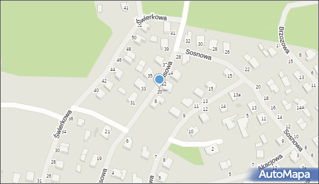 Gołdap, Cisowa, 10, mapa Gołdap