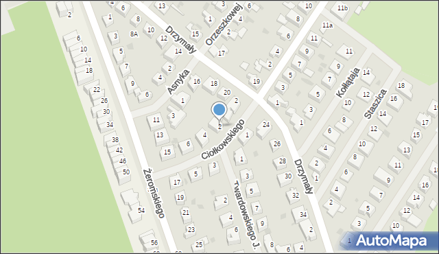 Goleniów, Ciołkowskiego Konstantego, 2, mapa Goleniów