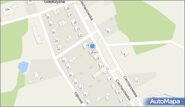 Gołotczyzna, Ciechanowska, 17, mapa Gołotczyzna