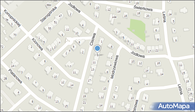 Góra, Cisowa, 7, mapa Góra