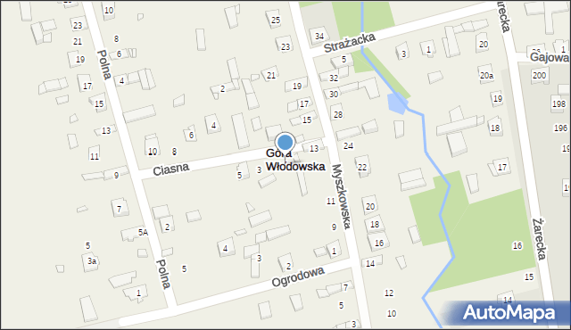 Góra Włodowska, Ciasna, 1, mapa Góra Włodowska