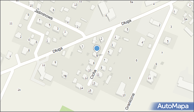 Górzno, Cicha, 6, mapa Górzno