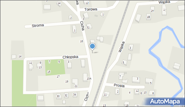 Gościcino, Cicha, 7a, mapa Gościcino