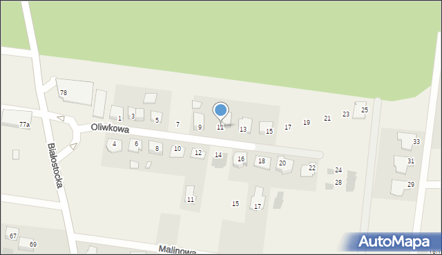Grabówka, Cisowa, 11, mapa Grabówka