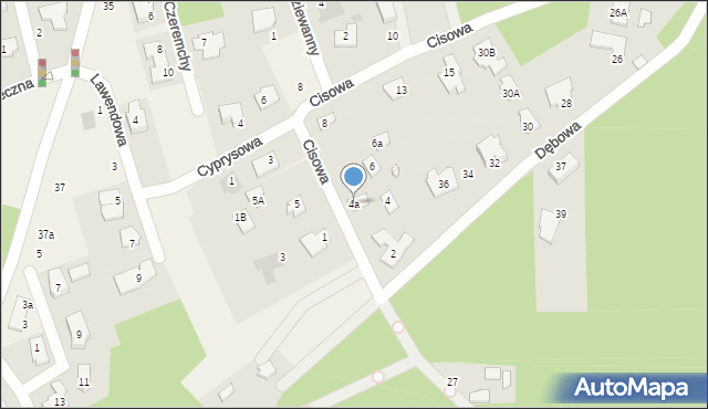 Granica, Cisowa, 4a, mapa Granica