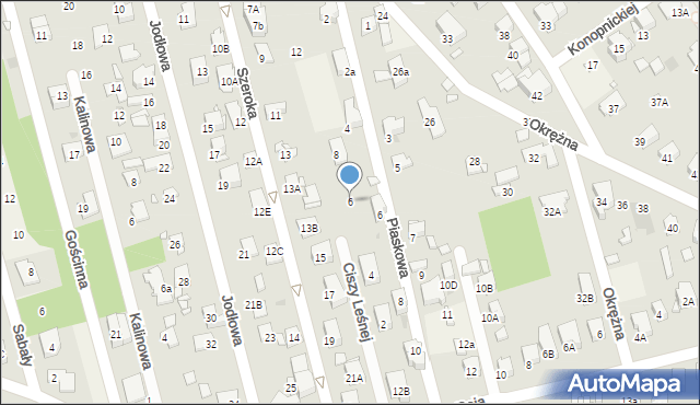 Granica, Ciszy Leśnej, 6, mapa Granica