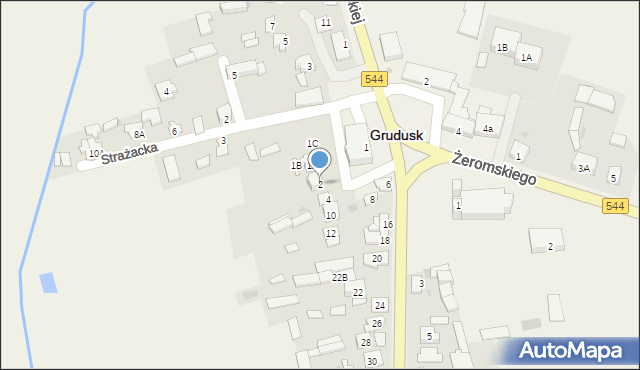 Grudusk, Ciechanowska, 2, mapa Grudusk