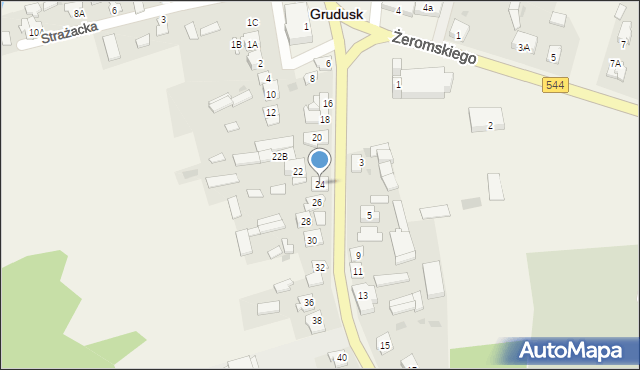 Grudusk, Ciechanowska, 24, mapa Grudusk