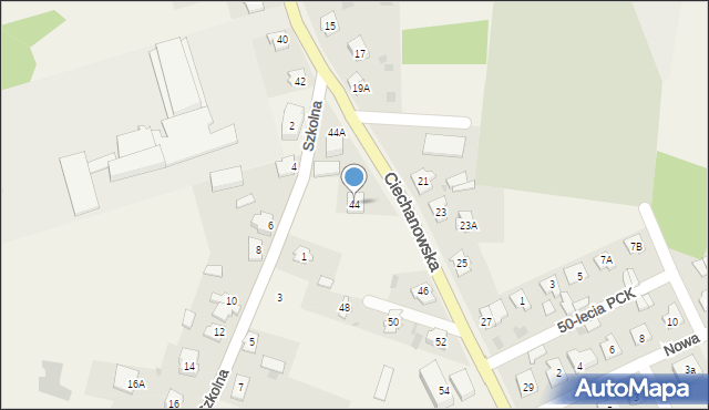 Grudusk, Ciechanowska, 44, mapa Grudusk