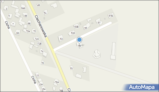 Grudusk, Ciechanowska, 59, mapa Grudusk