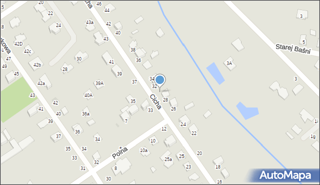 Halinów, Cicha, 30, mapa Halinów