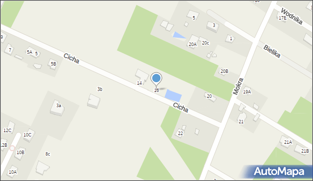 Henryków-Urocze, Cicha, 16, mapa Henryków-Urocze