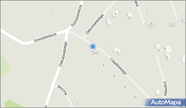 Iława, Cieplińskiego-Pługa Łukasza, 2, mapa Iława