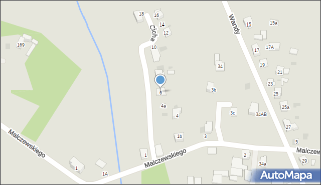 Imielin, Cicha, 6, mapa Imielin