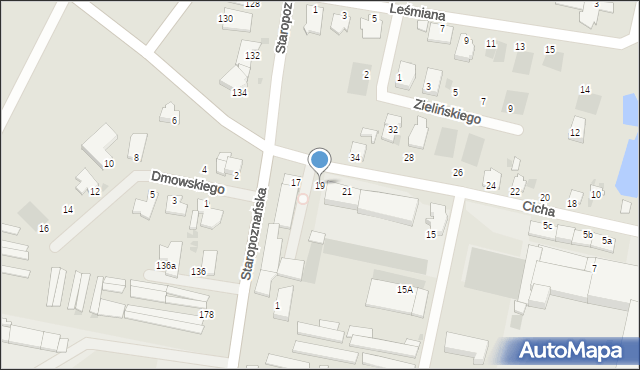 Inowrocław, Cicha, 19, mapa Inowrocławia