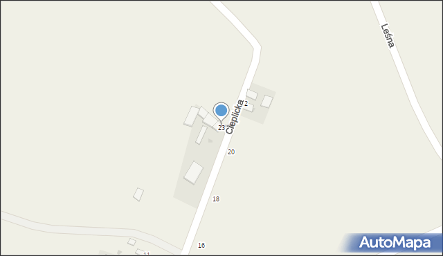 Jangrot, Cieplicka, 23, mapa Jangrot