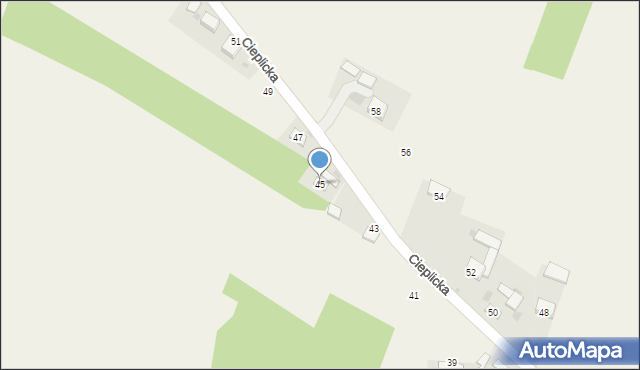 Jangrot, Cieplicka, 45, mapa Jangrot