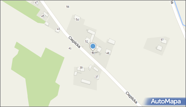 Jangrot, Cieplicka, 50, mapa Jangrot